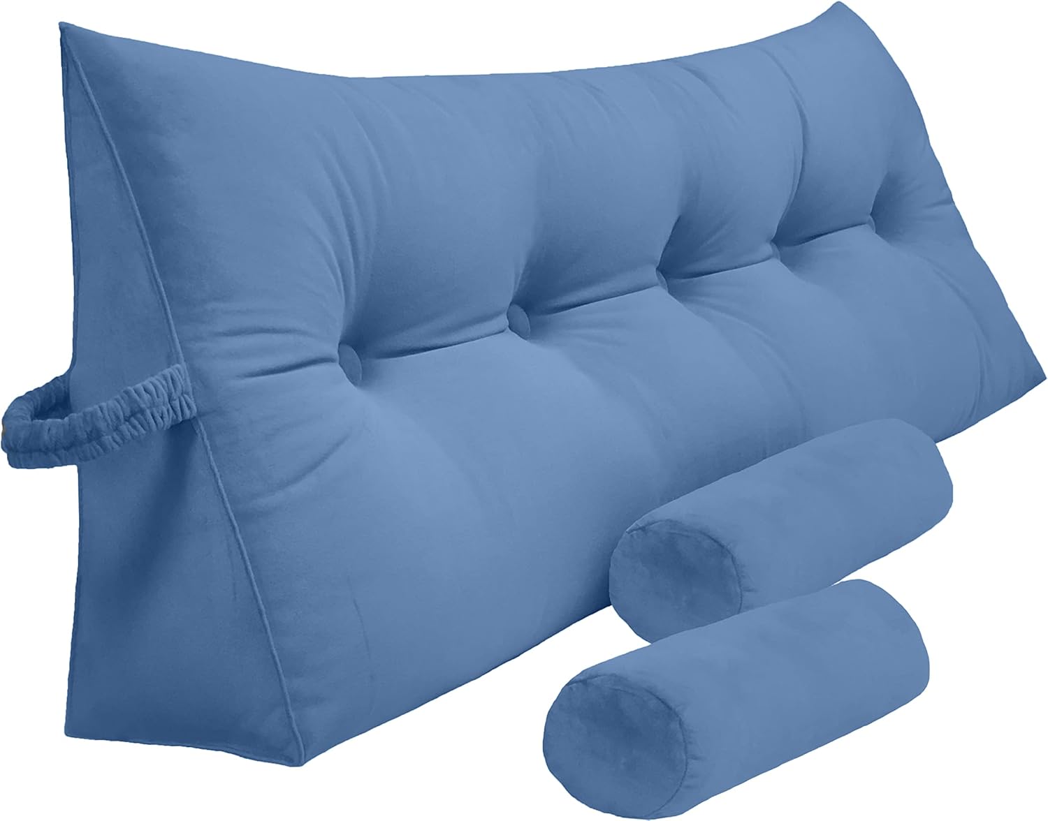 Peachwell Triangular Reading Pillow Set with Neck Support