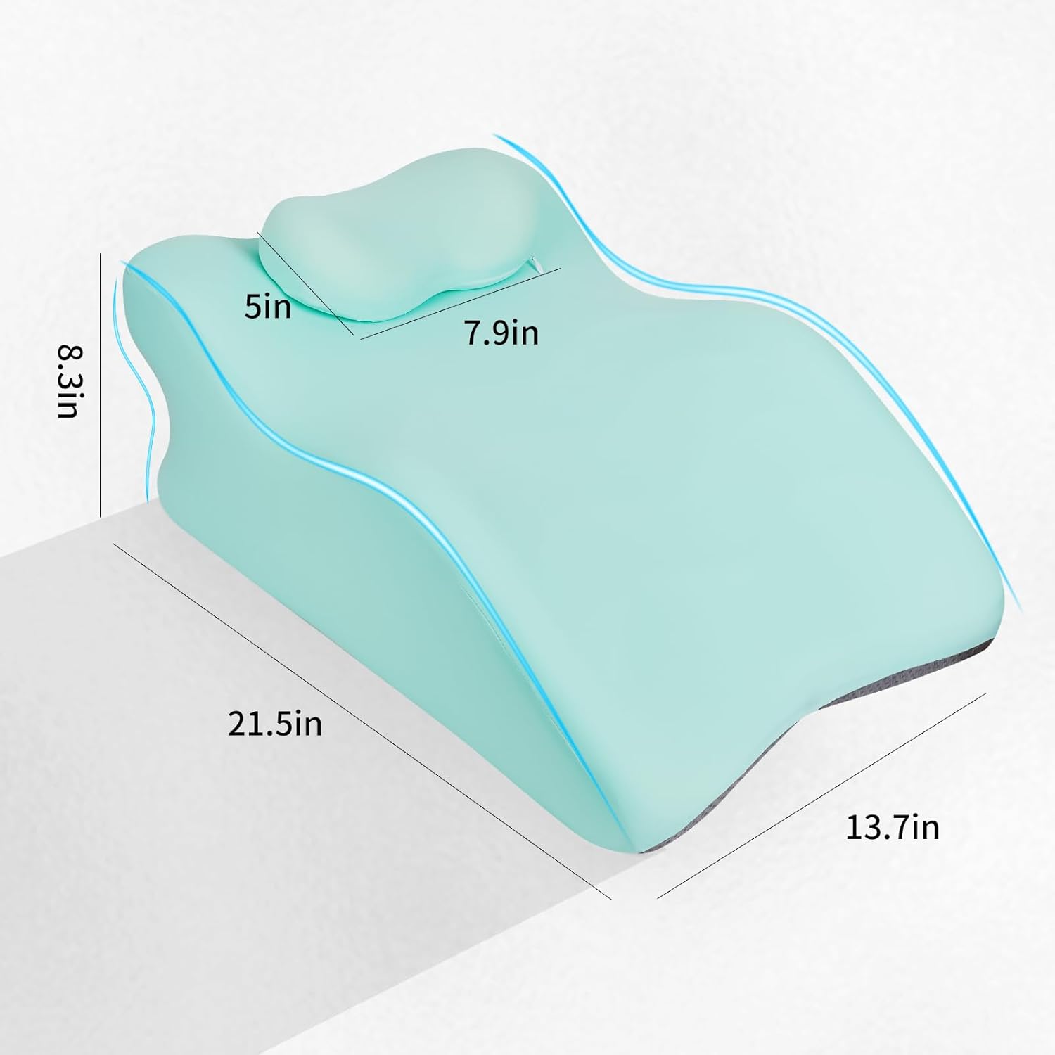 Relax Cush Ergonomic Pillow with Memory Foam