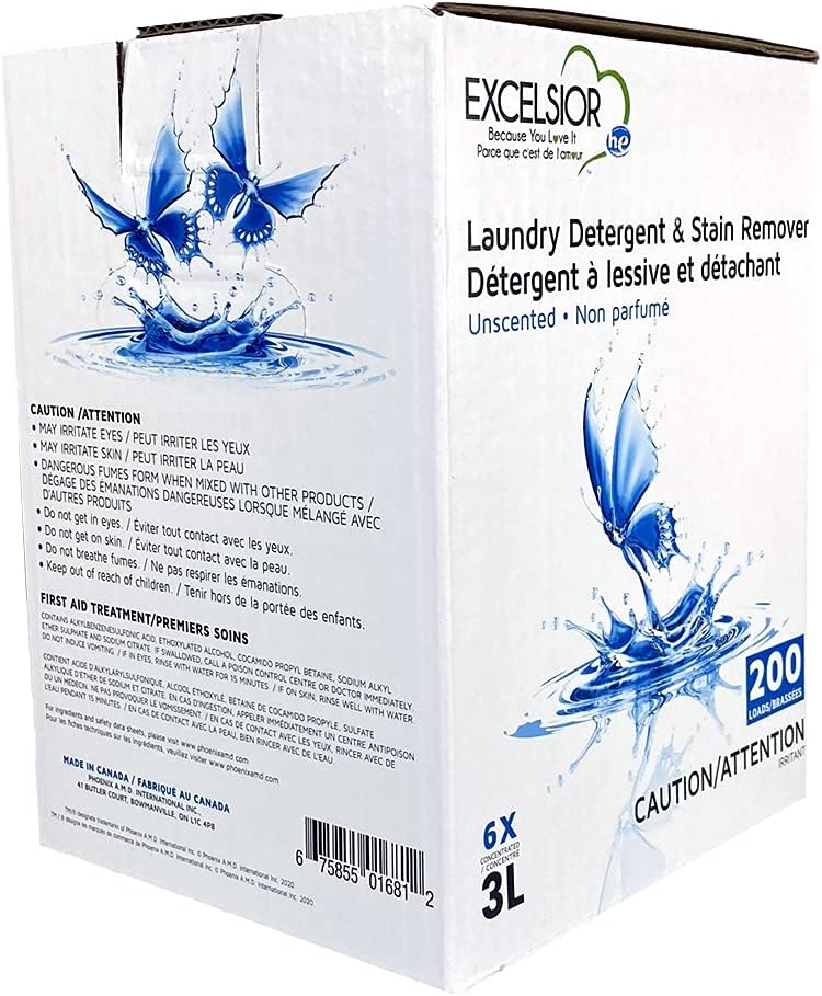 Excelsior - 3 Liter Unscented Laundry Detergent