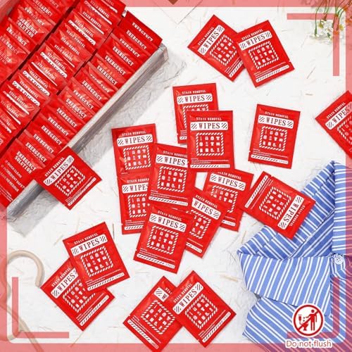Timgle 200 Pcs Stain Remover Wipes for Clothes Fabric Carpet