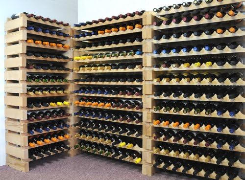 40-Bottle Hardwood Wine Rack Modular Set