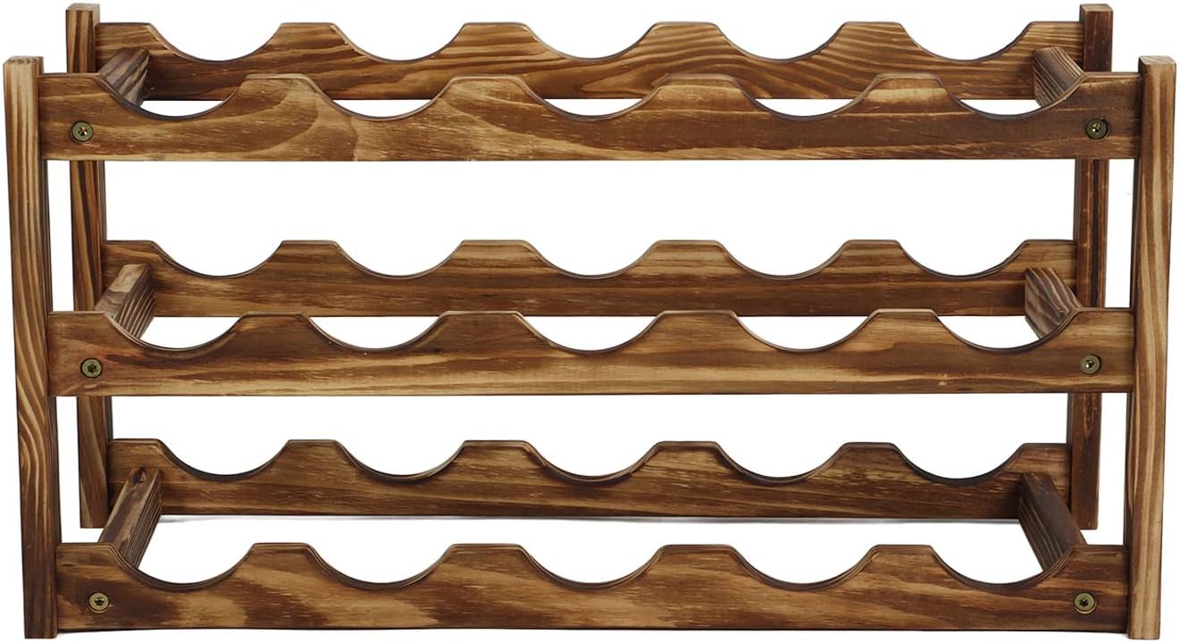 Zerodis 3 Layer Wine Rack with 15 Bottles Capacity