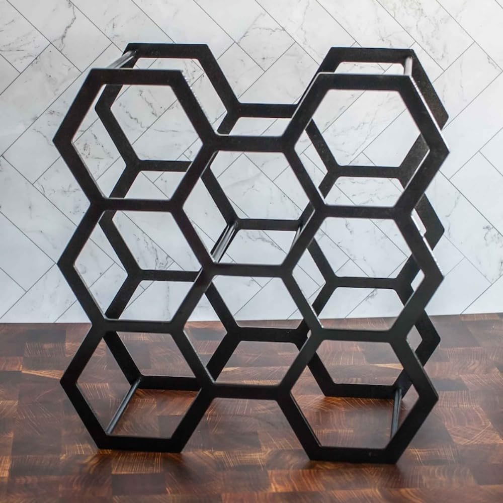HANLX 8 Bottle Wrought Iron Wine Rack