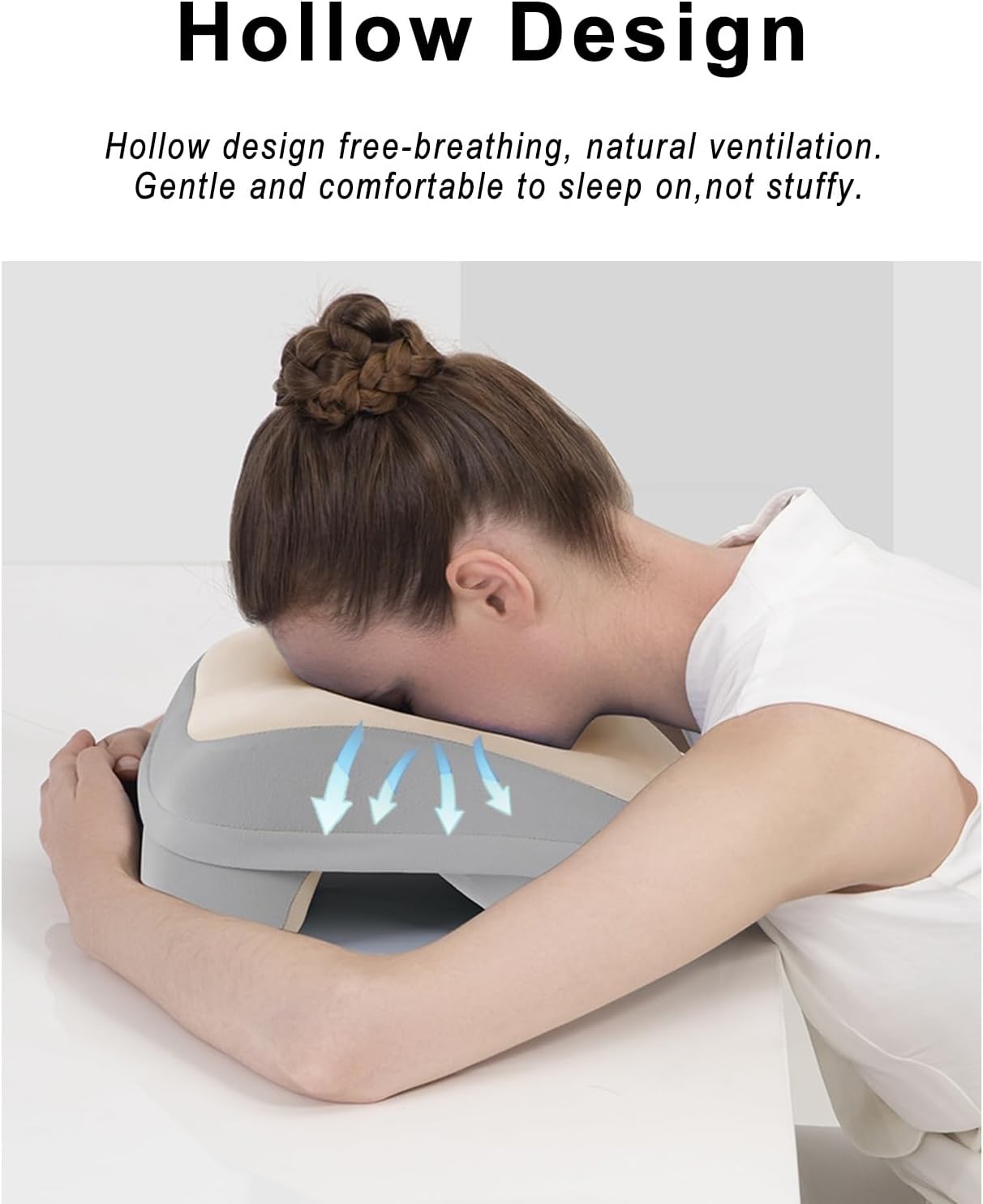 LYXBFBM Travel Neck Pillow with Arm Hole and Memory Foam