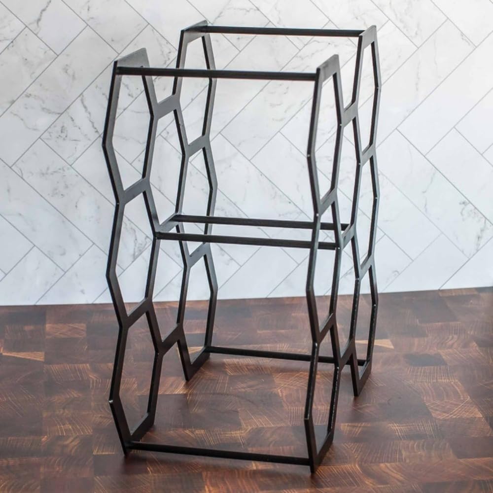 HANLX 8 Bottle Wrought Iron Wine Rack