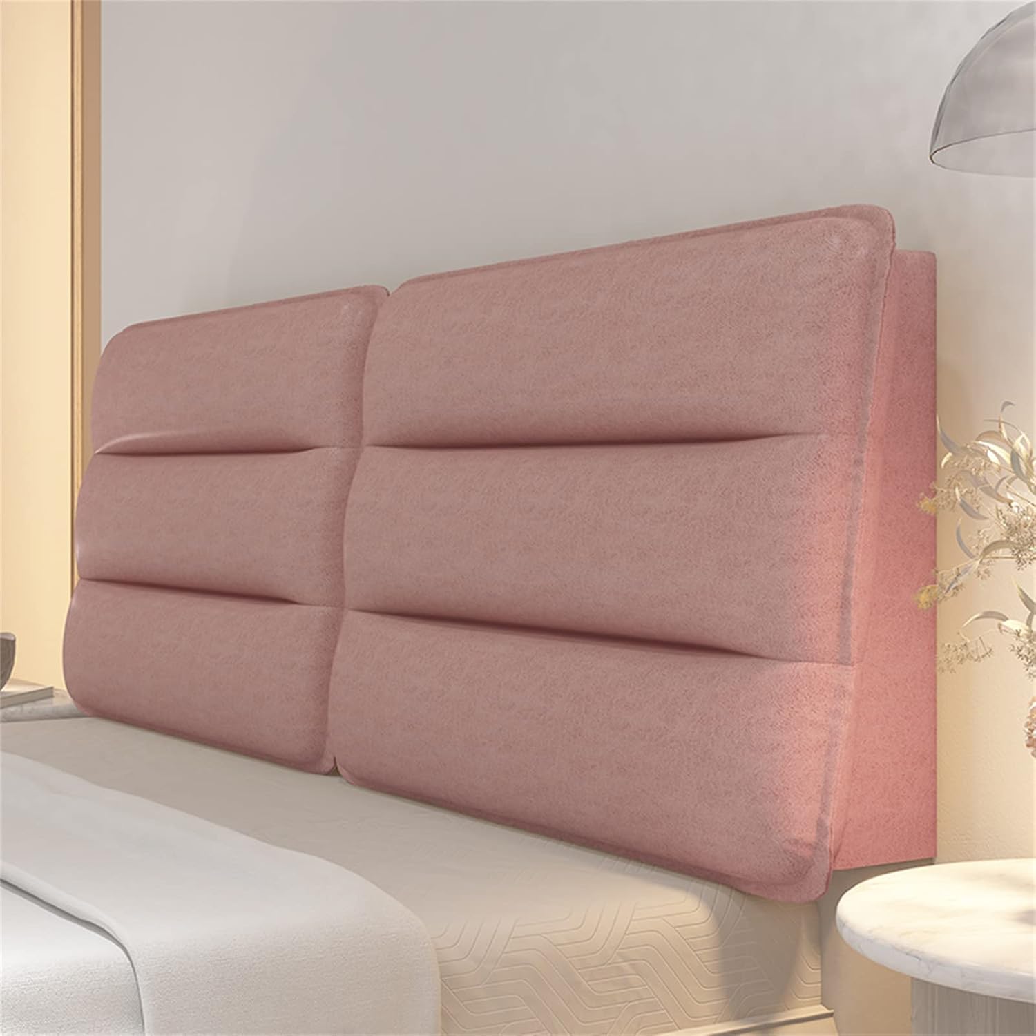 ZZYK Headboard Pillow Backrest Large Upholstered Bed Cushion for Reading Comfort