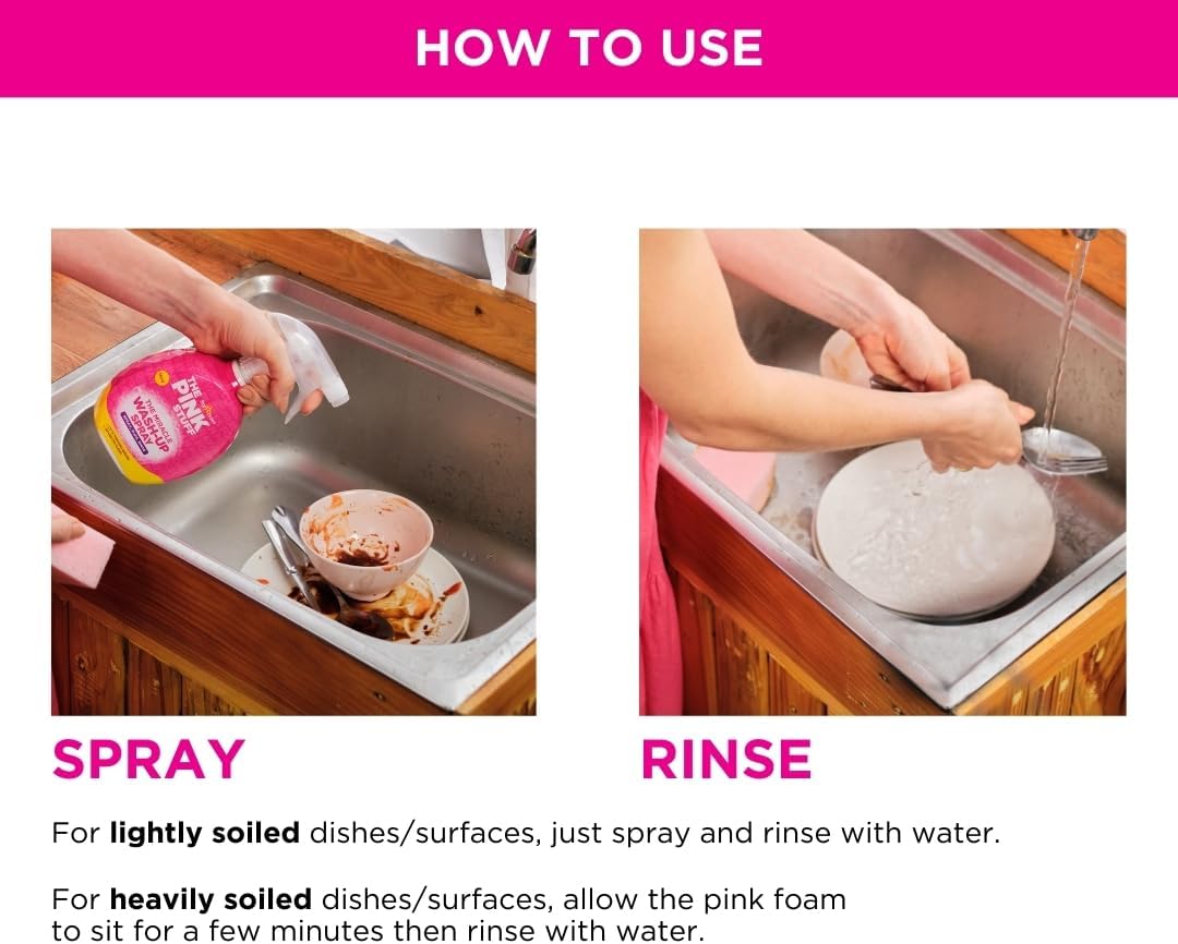 The Pink Stuff Stardrops Miracle Wash Up Spray 1