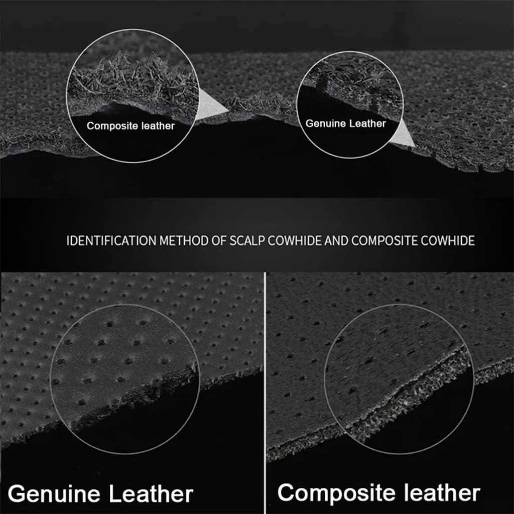 ERTXGBA Leather Car Neck Pillow with Memory Foam 1
