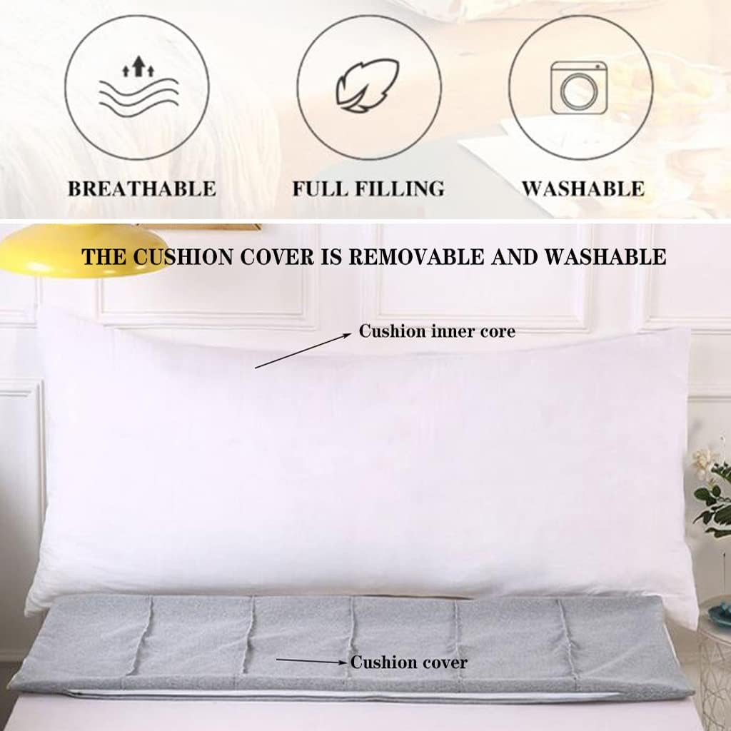 ZZYK Soft Wedge Reading Pillow with Removable Cover