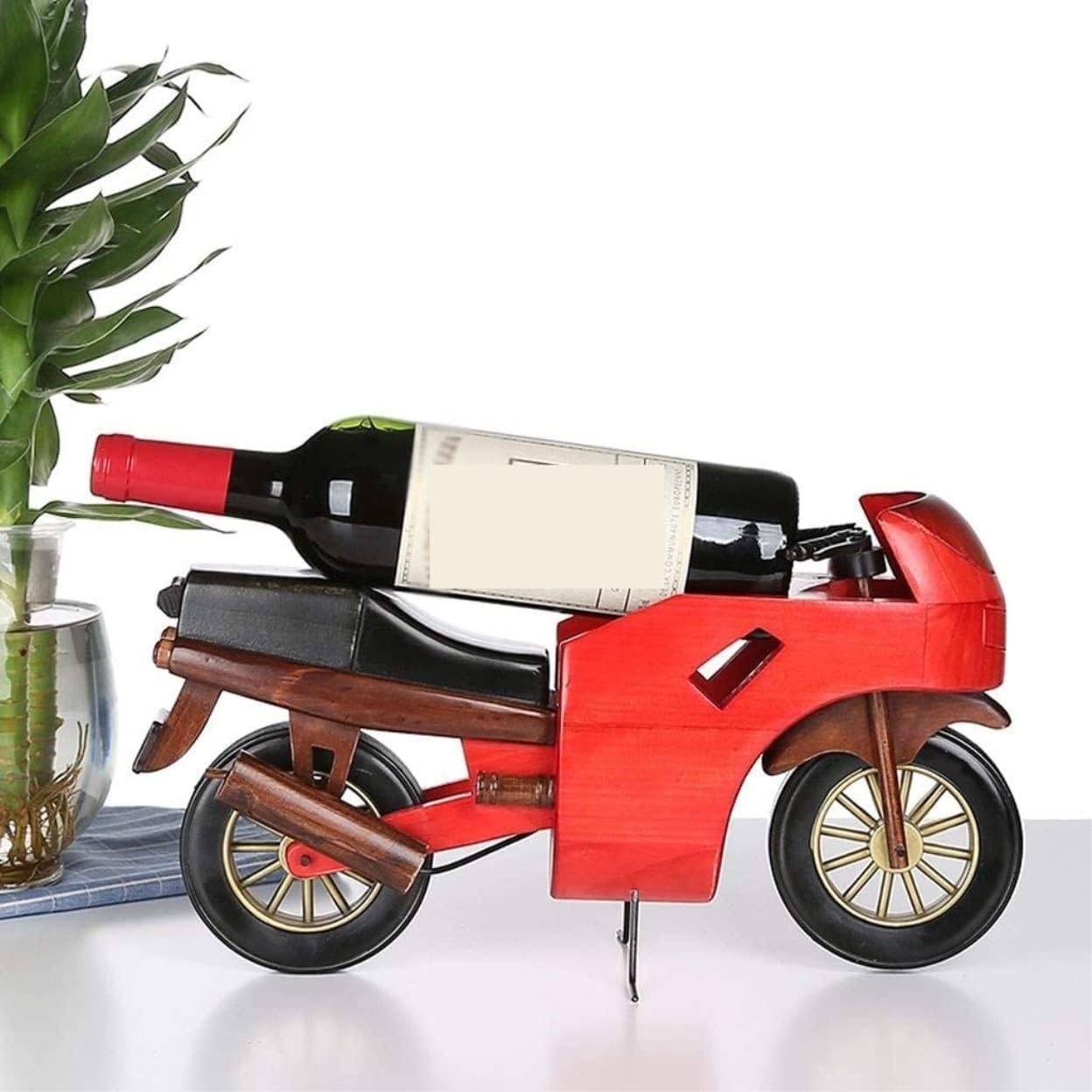 Habrur Solid Wood Wine Rack with Elegant Design