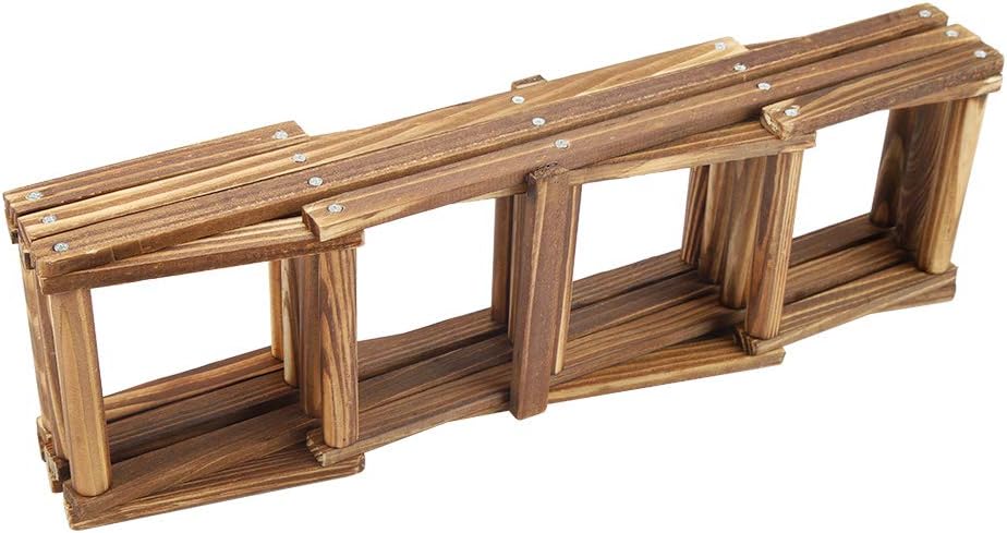 Foldable Wooden Wine Rack for 10 Bottles