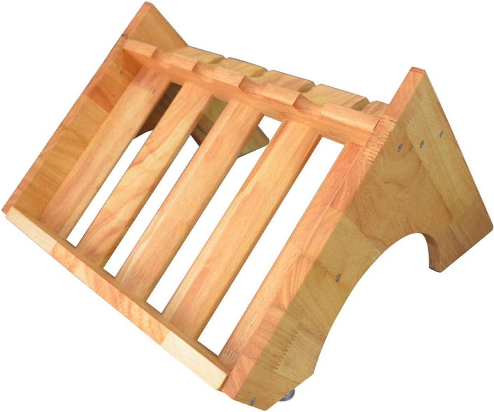 REMIGHTELY Bright Wooden 4-Bottle Freestanding Wine Rack
