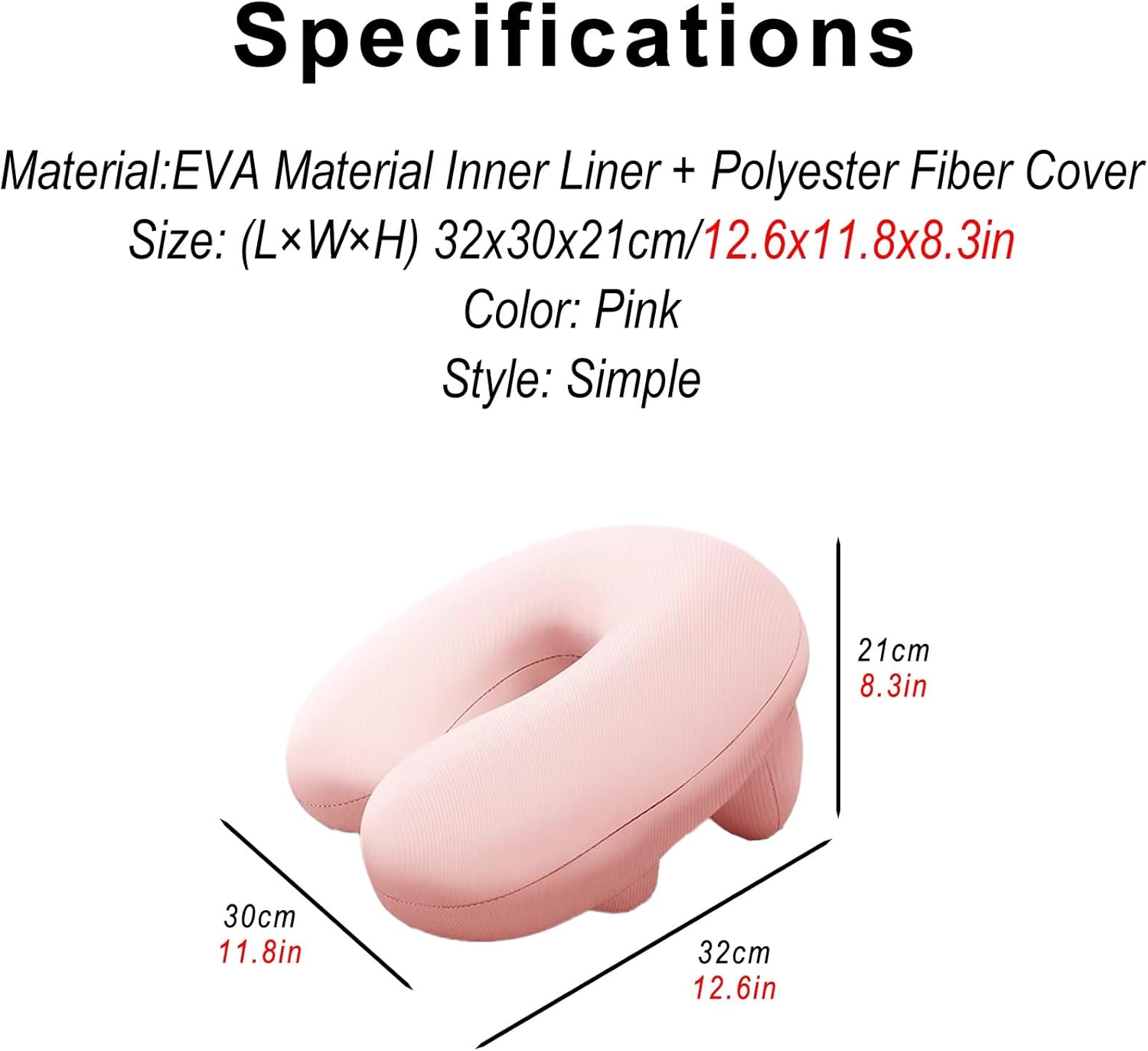 Inflatable Napping Pillow with Check Valve for Kids and Travel
