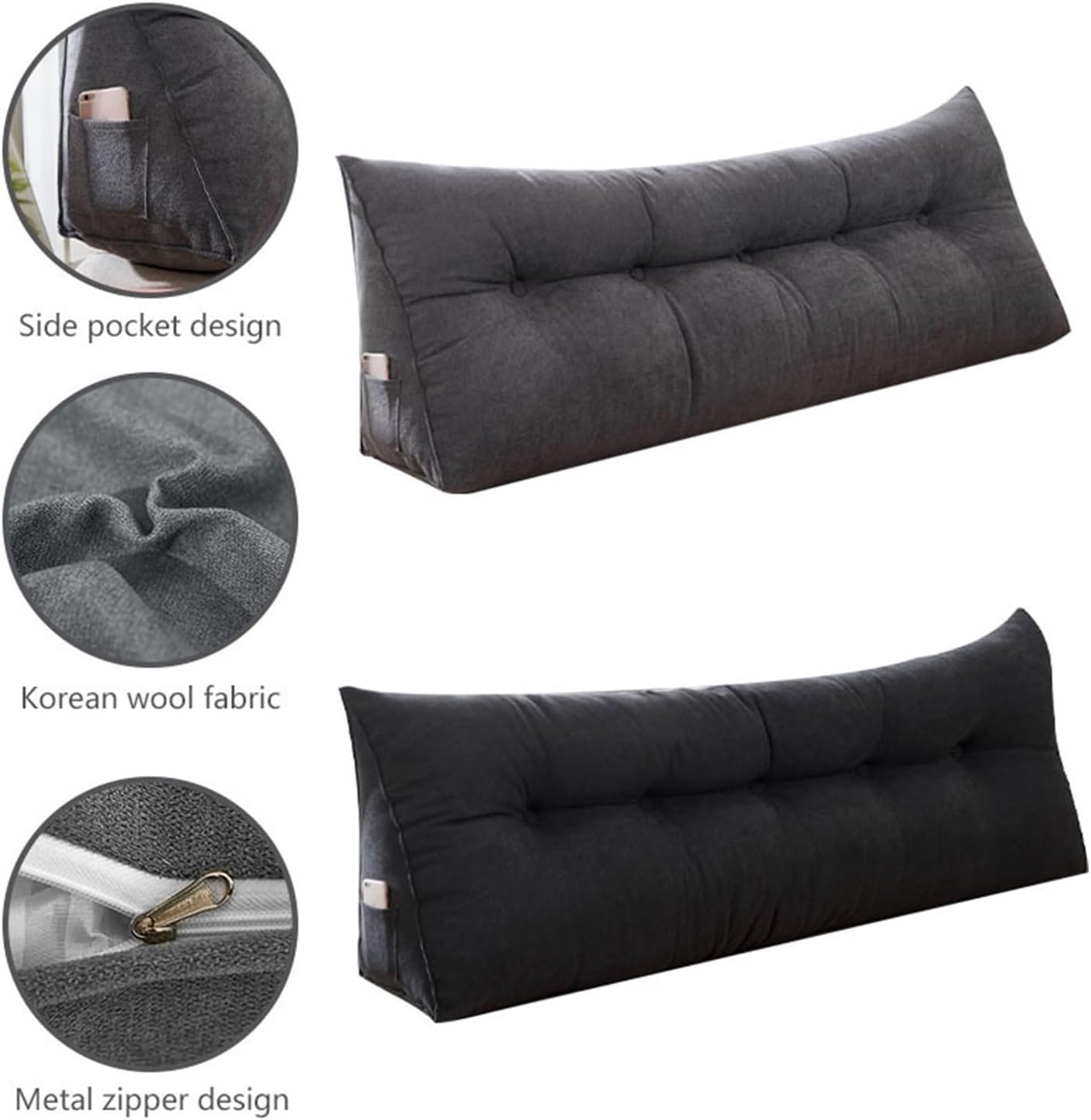 DLLDLGG Bed Wedge Pillow - Comfortable Adjustable Multi-Size