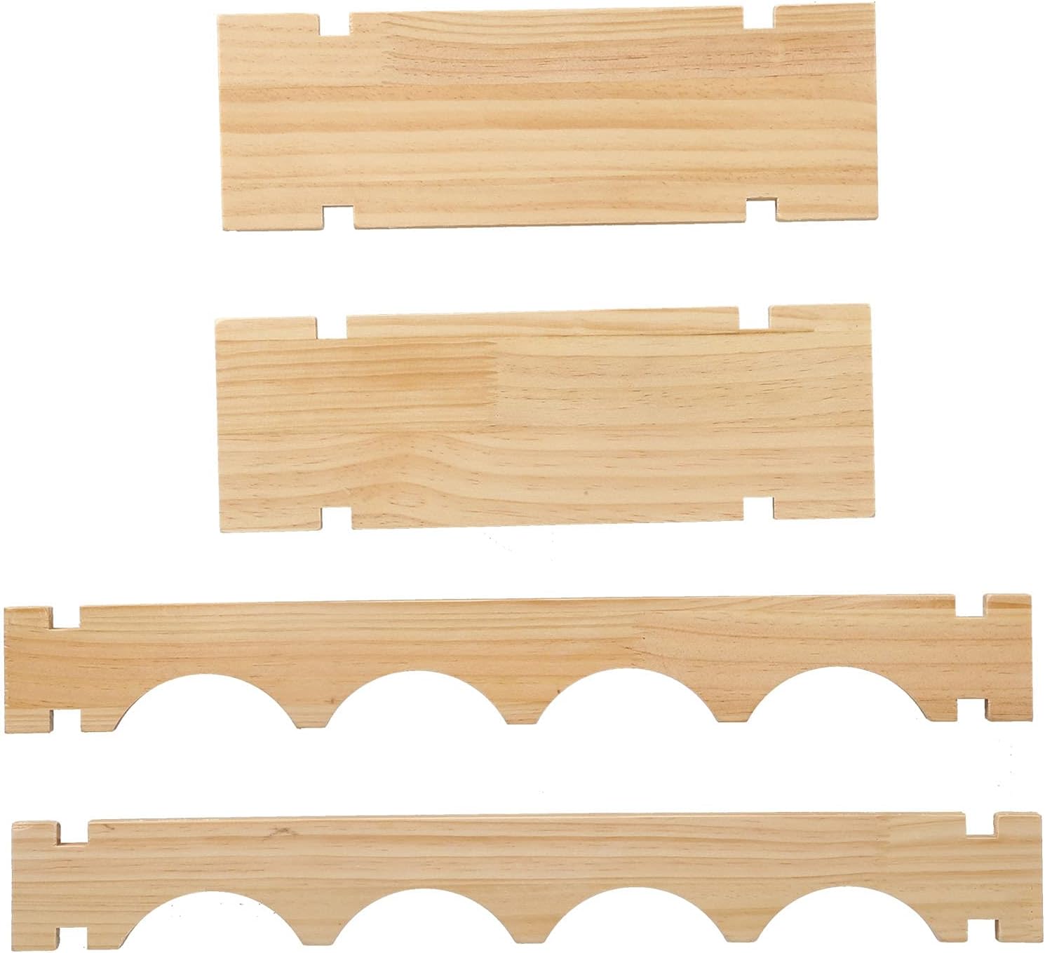XPSSJMU Wine Shelf Durable Sturdy Pine Holder
