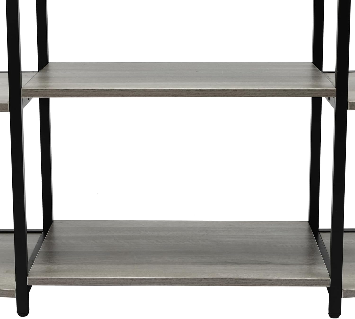 3-Tier Freestanding Wine Rack Table with Storage and Glass Holders Grey