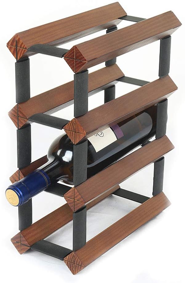 REMOTELY Bright Wooden 6 Bottle Freestanding Wine Rack