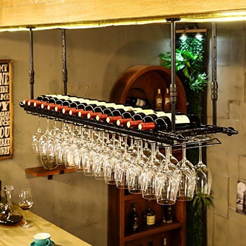 ZJDYDY Wall-Mounted Wine Rack Black