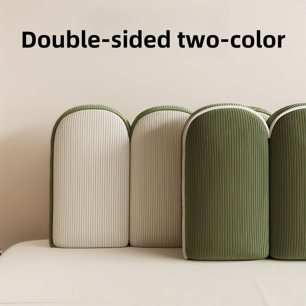 TPTBON Corduroy Headboard Pillow Petals Design Reading Support Cushion