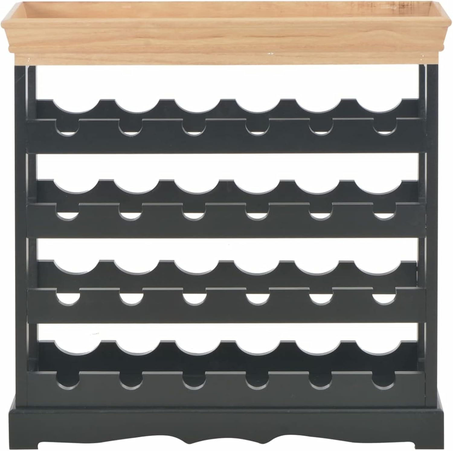 Camerina Black Wine Storage Cabinet 24-Bottle Rack