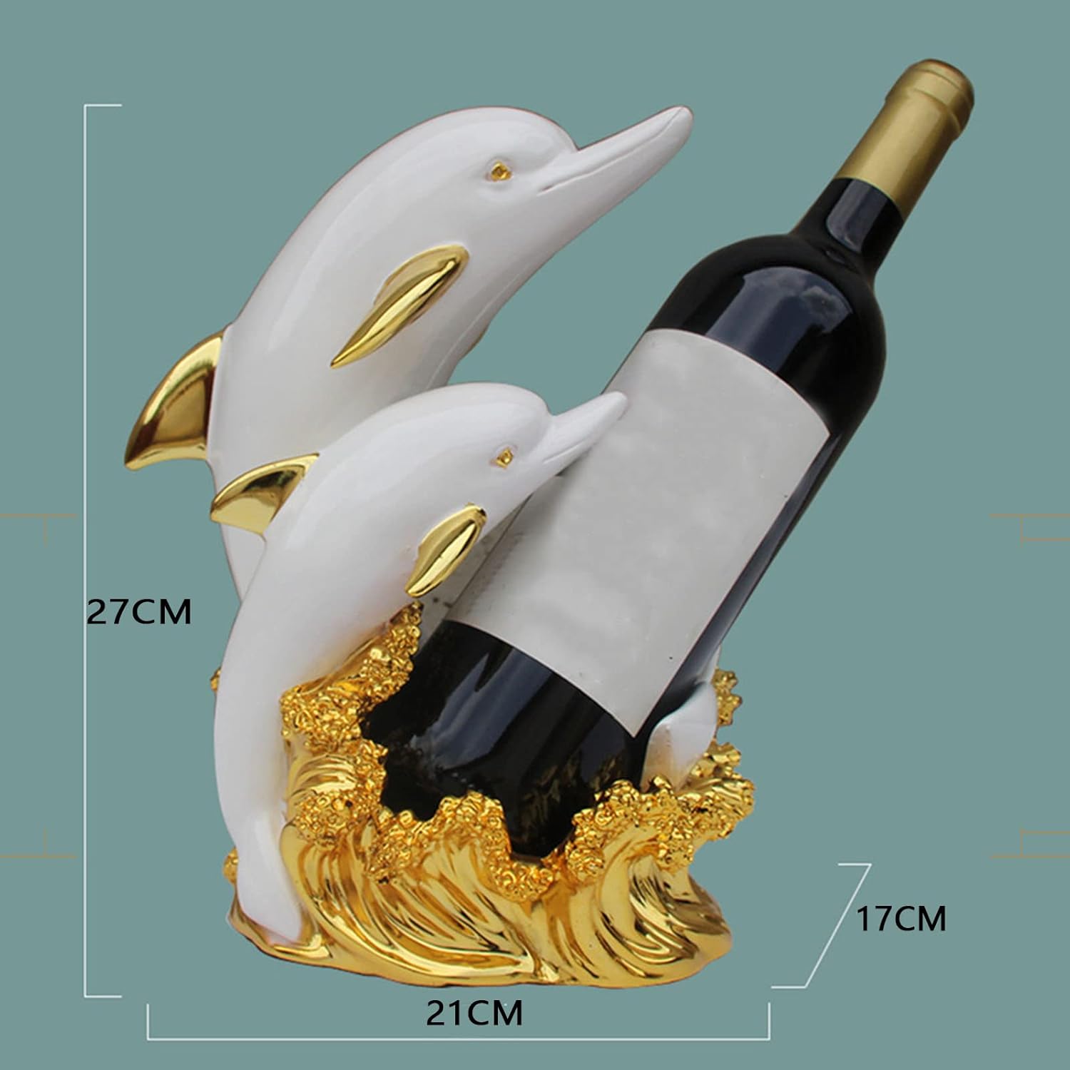 JUSHZ Modern Gold Wine Rack Holder for Home Decor