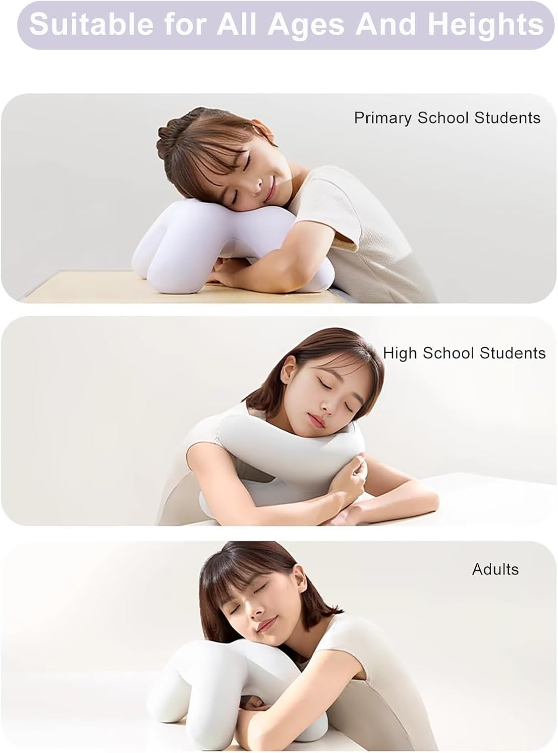 WAHHWF Face Down Massage Pillow with Memory Foam and Removable Cover