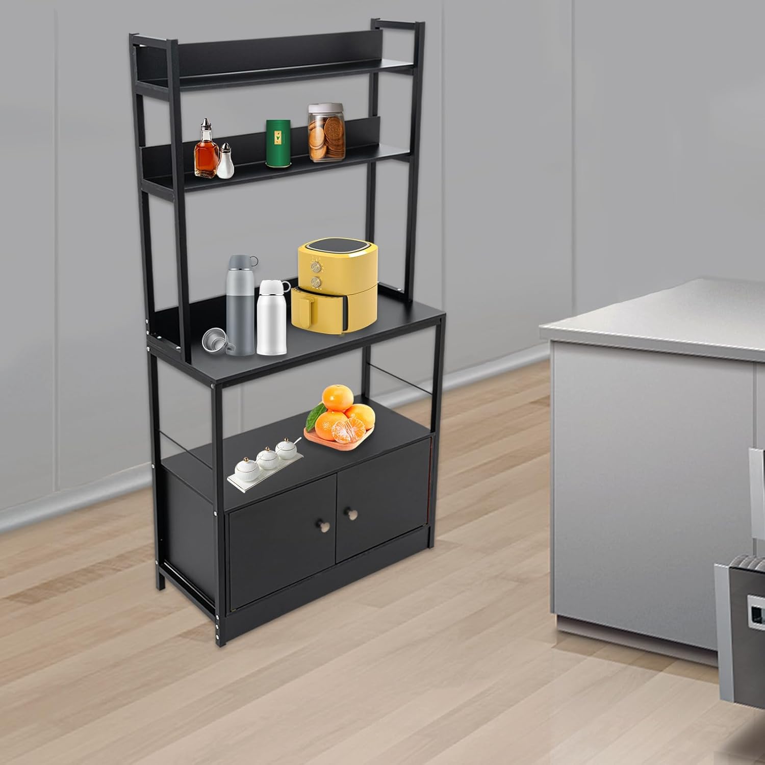 Ghankopd Wine Bakers Rack 5 Tier Freestanding