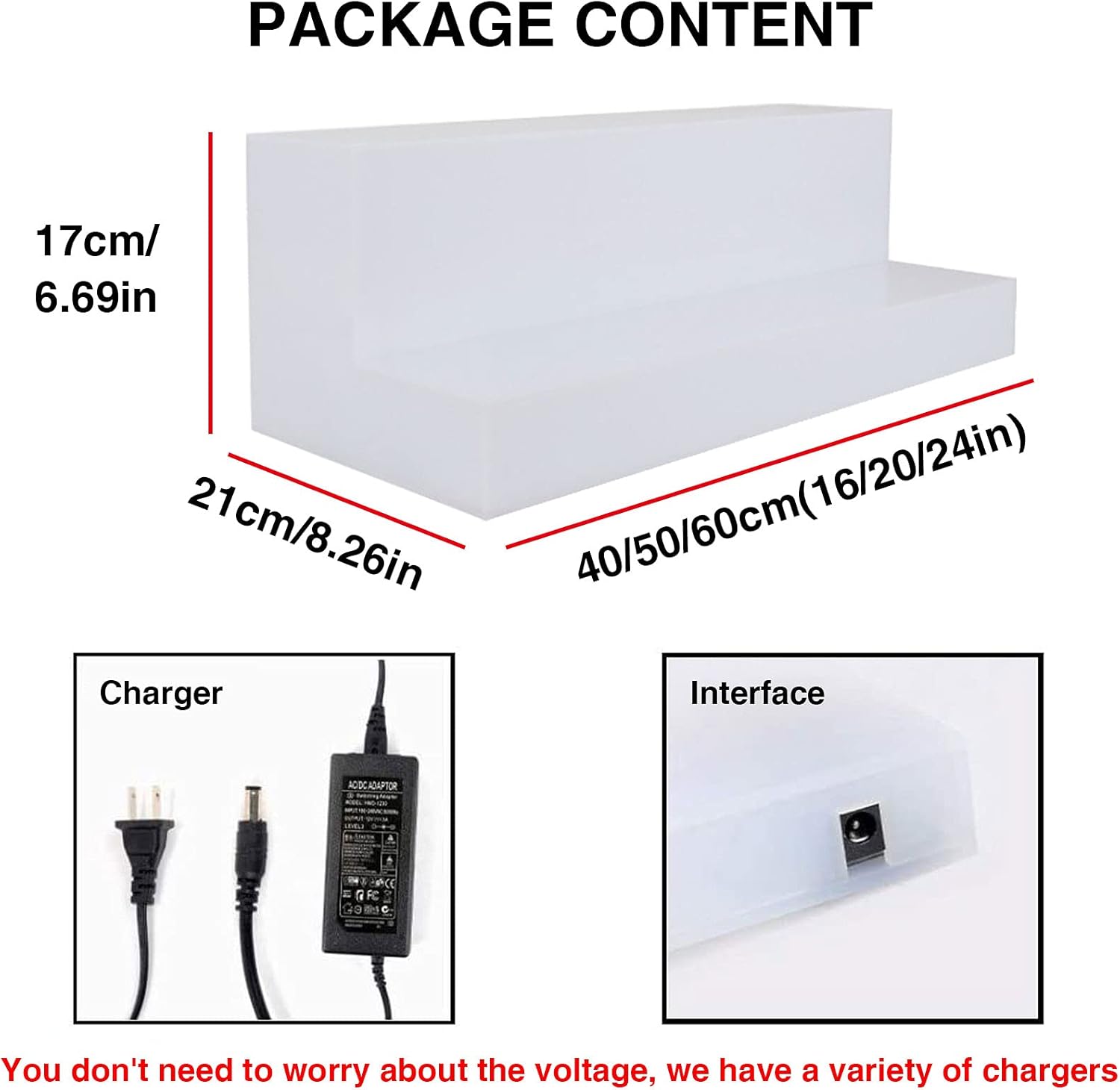 TOYOCC 2 Tier LED Liquor Shelf with Remote Control 1