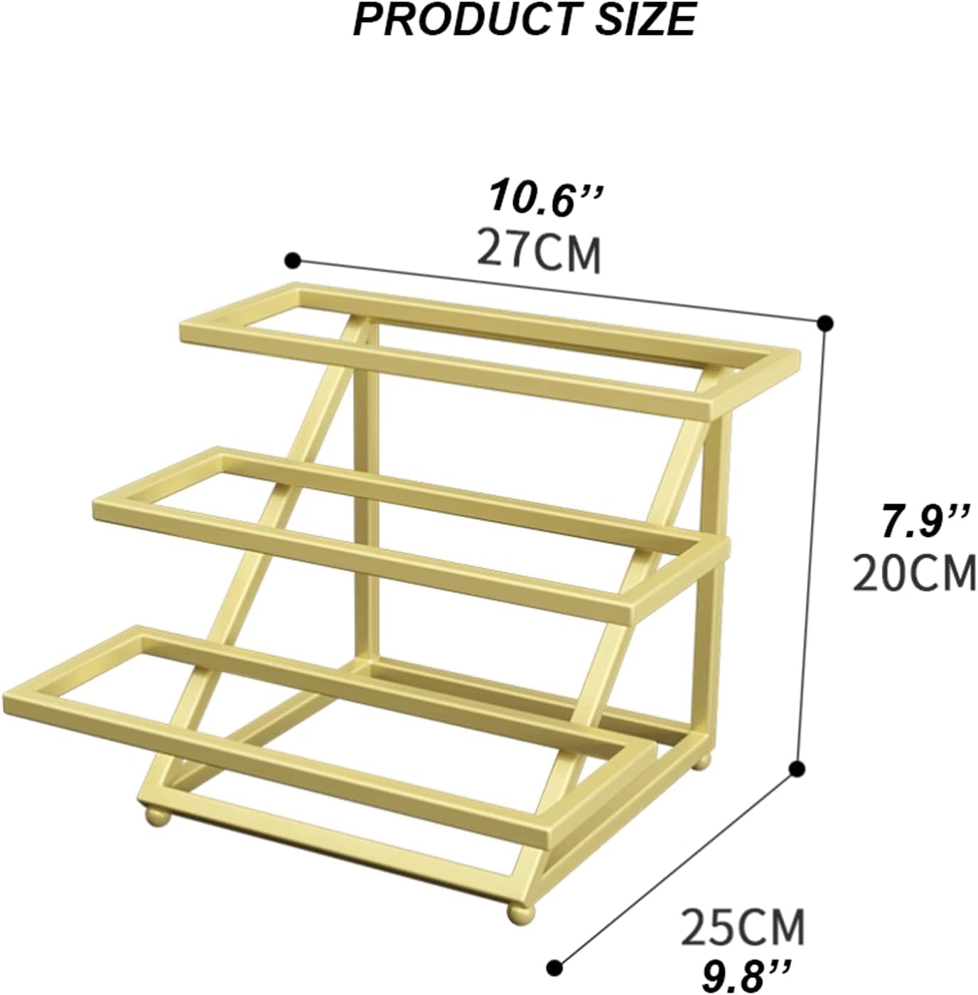 3 Tier Industrial Metal Wine Rack Free-Standing for Kitchen Bar