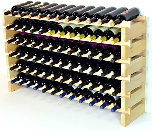 sfDisplaycom LLC 72 Bottle Wine Rack Modular Hardwood