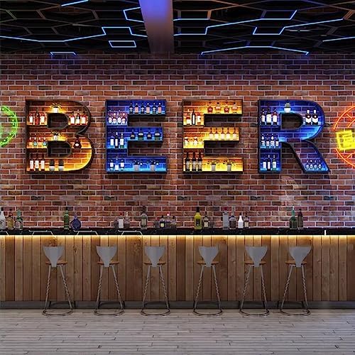 LED Wall Mounted Wine Rack with Light 1