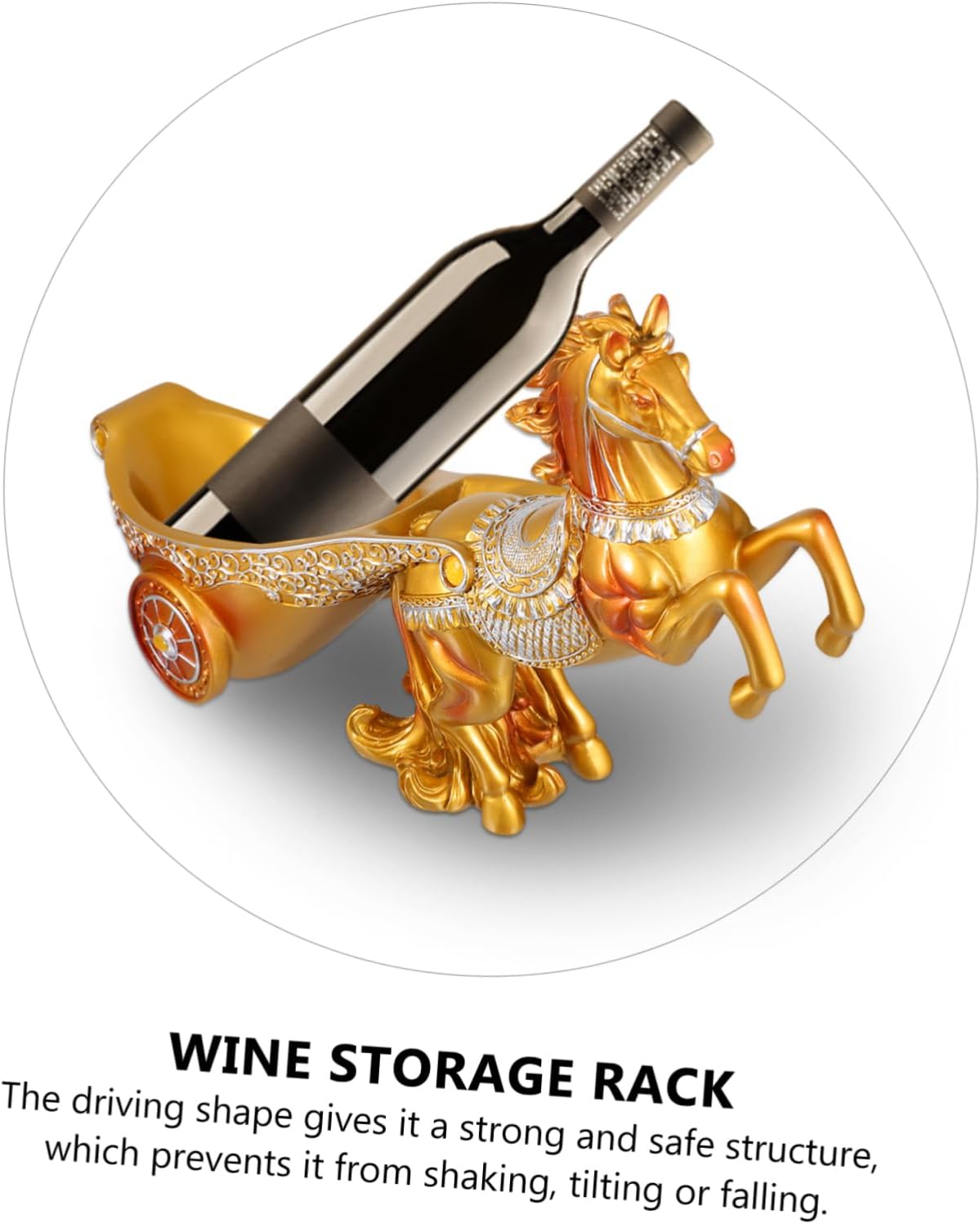 PRETYZOOM Red Industrial Wine Rack for Desktop and Bar