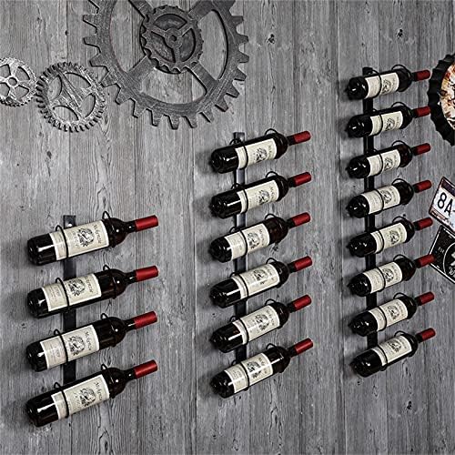 CGF- Wall Mounted Wine Rack 8 Bottle Black