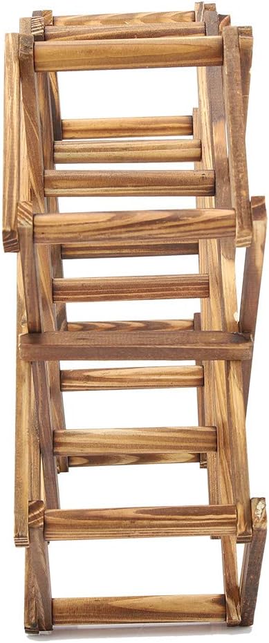 Foldable Wooden Wine Rack for 10 Bottles