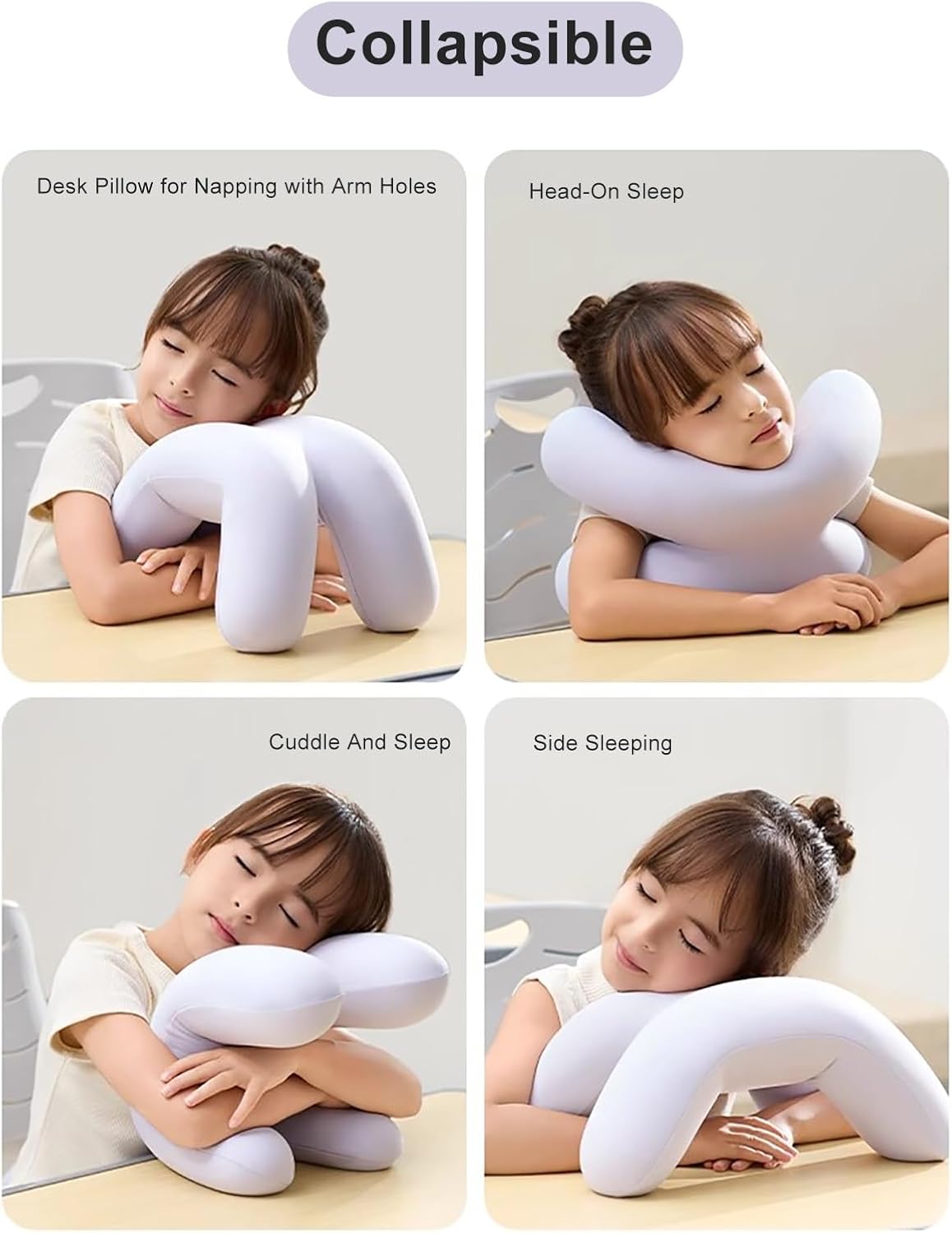 WAHHWF Face Down Massage Pillow with Memory Foam and Removable Cover