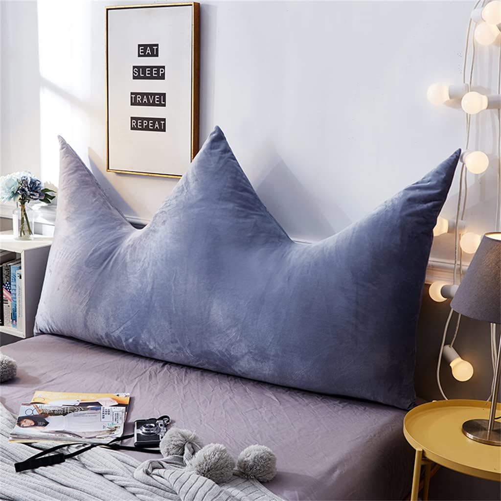 ZZYK 59 Solid Color Crown Shape Reading Pillow