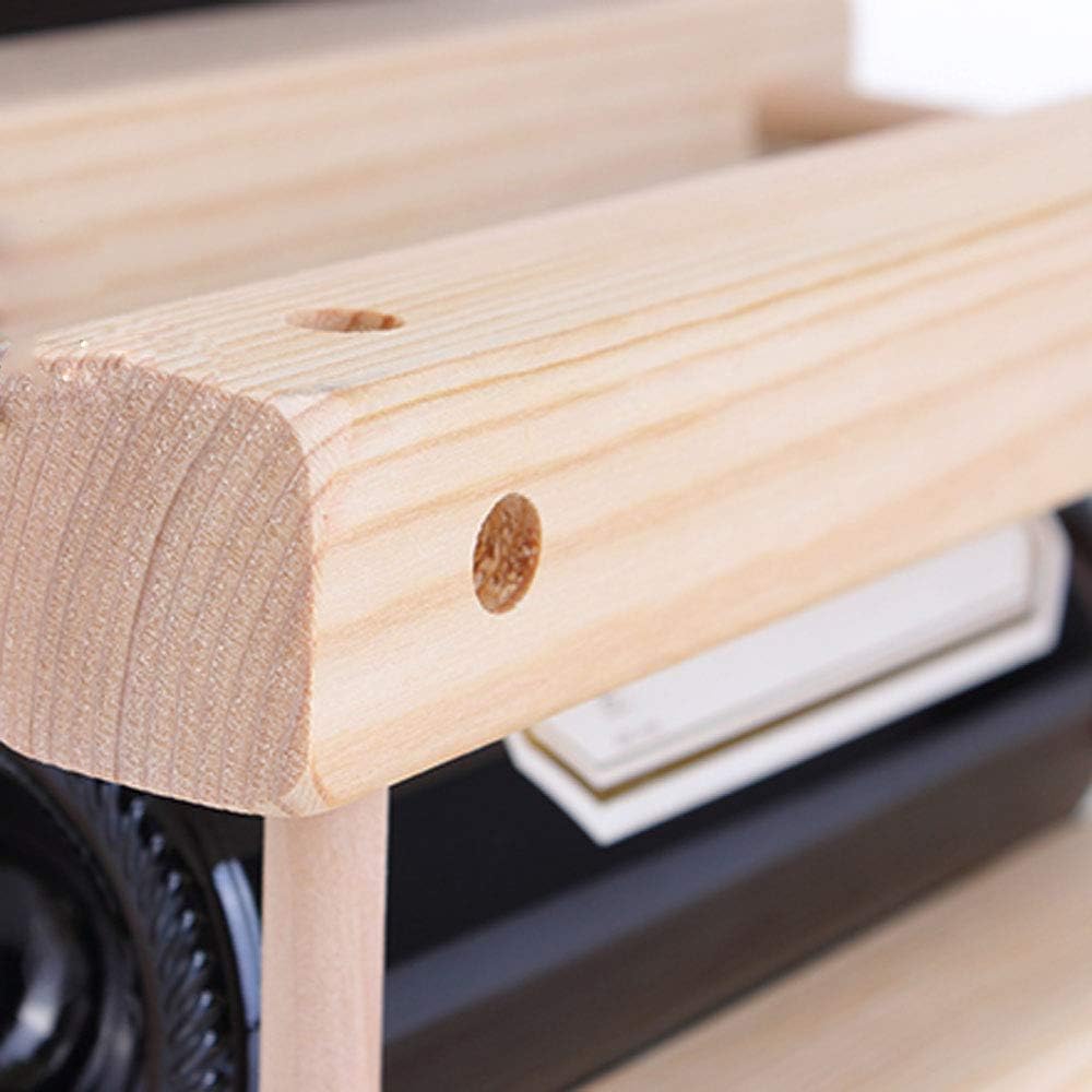 REMIGHTELY Solid Wood Wine Rack - 8 Bottles DIY Assembly