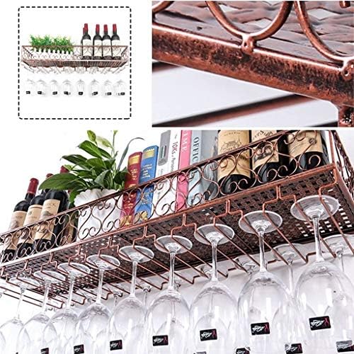 Suuim Vintage Metal Wall Wine Rack Organizer