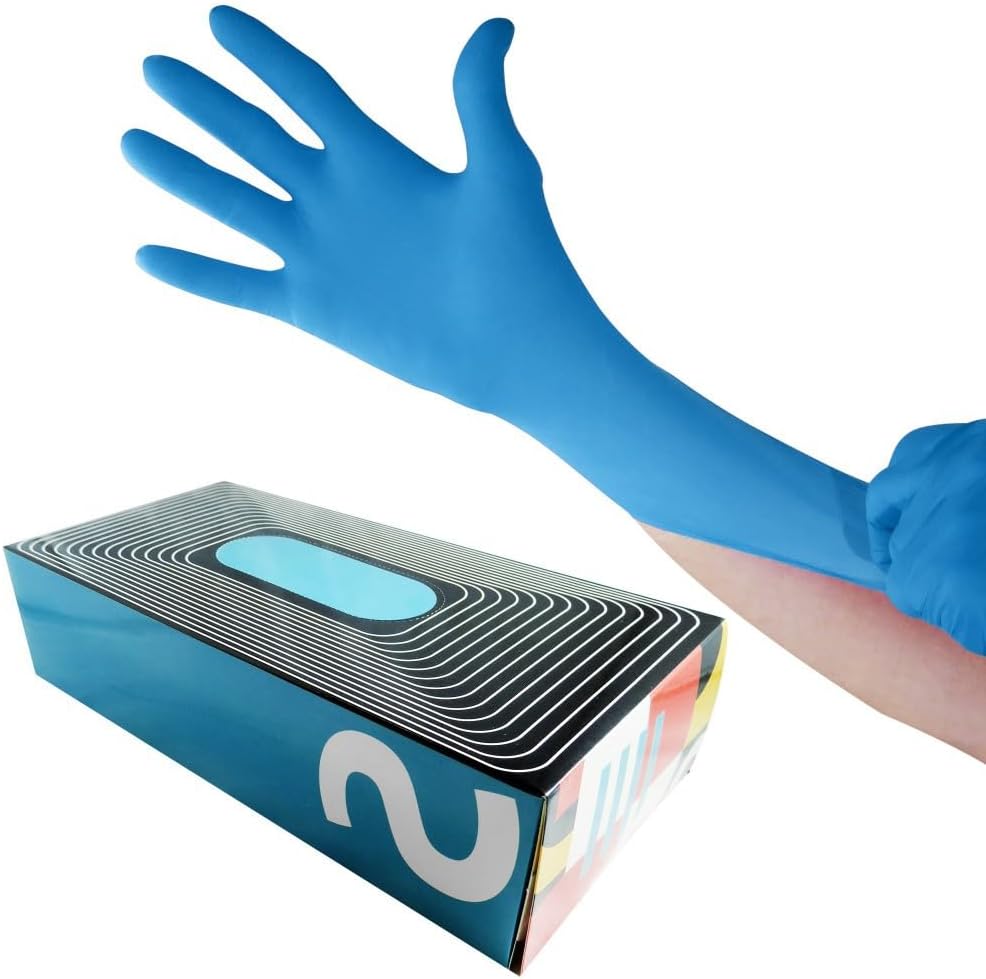 Waxness Nitrile Gloves Blue Small 100 Pcs Box 1