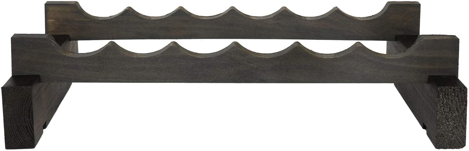 MODULARACK 6 Bottle Wide Wine Rack Dark Stain 1