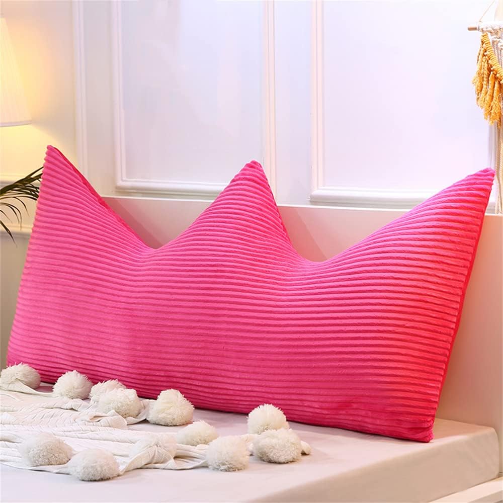 ZZYK Large Wedge Pillow Fleece Reading Pillow Pink 47 Inch