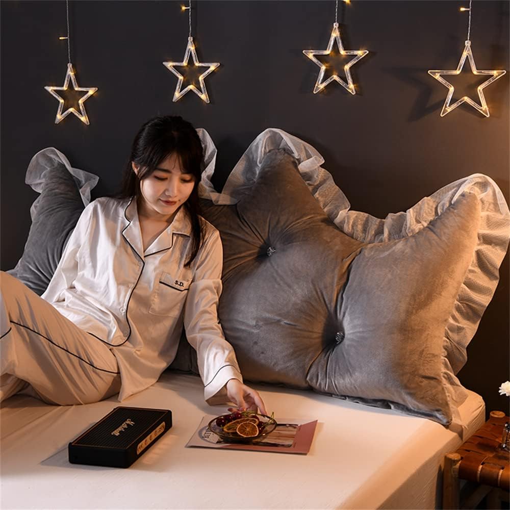ZZYK Large Back Cushion with Removable Cover Grey 70