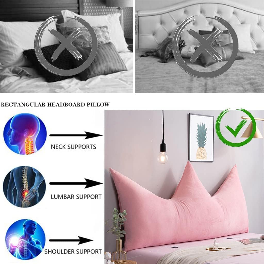 ZZYK Fleece Reading Pillow with Removable Cover Blue 35490cm