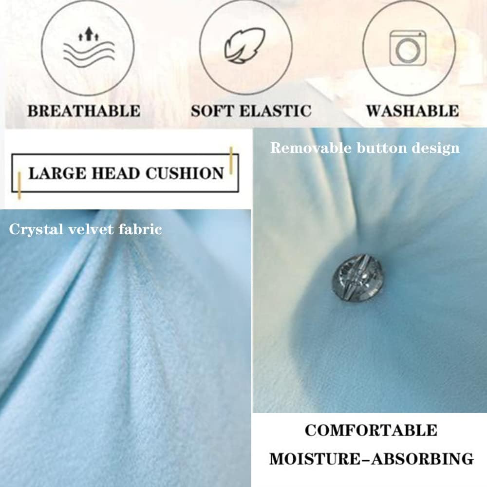 ZZYK Headboard Pillow Fleece Reading Pillow 59 Blue