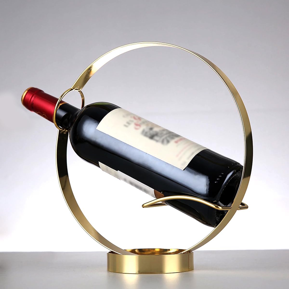 GeLive Elegant Single Wine Bottle Holder Stand