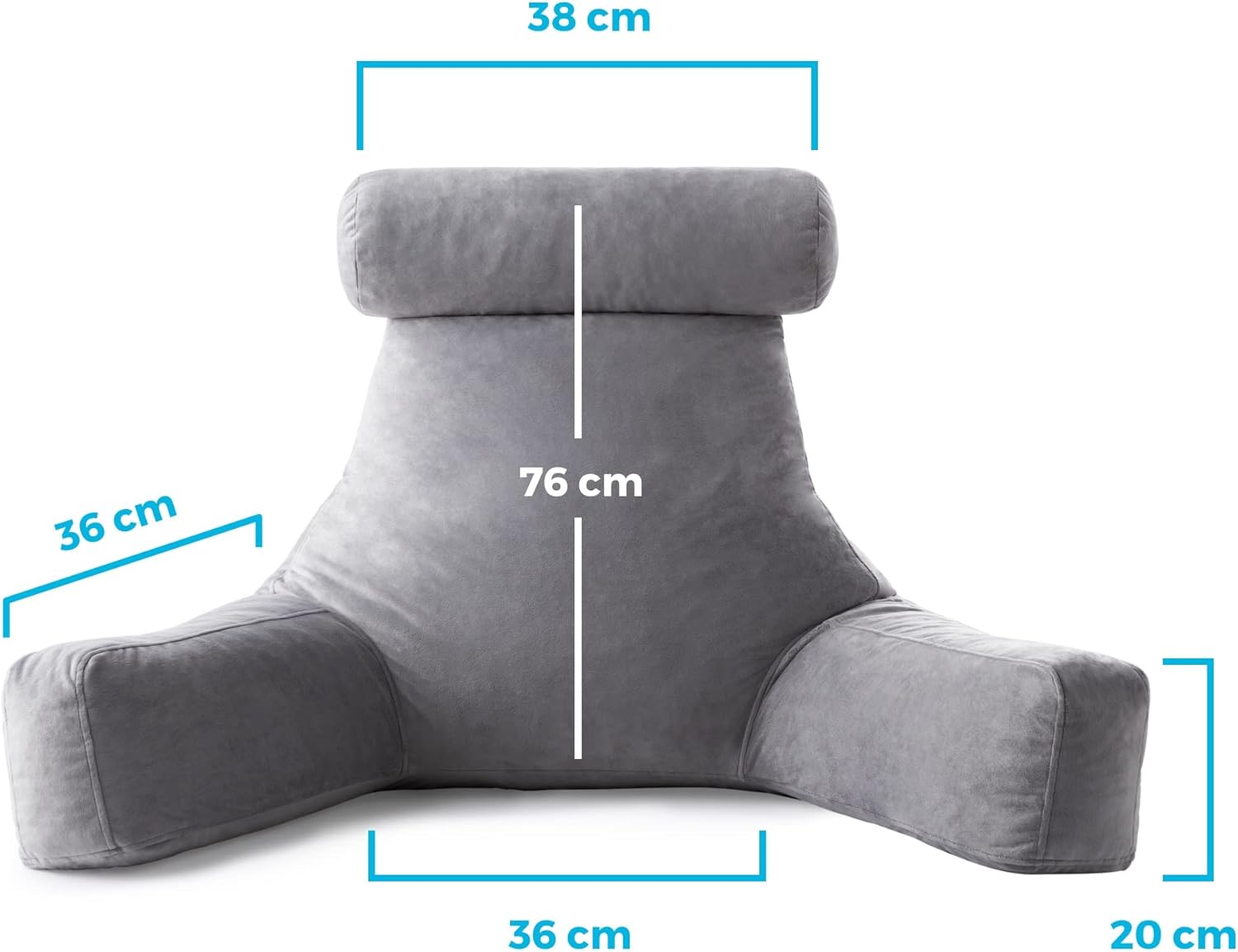 Linenspa Reading Pillow with Shredded Memory Foam