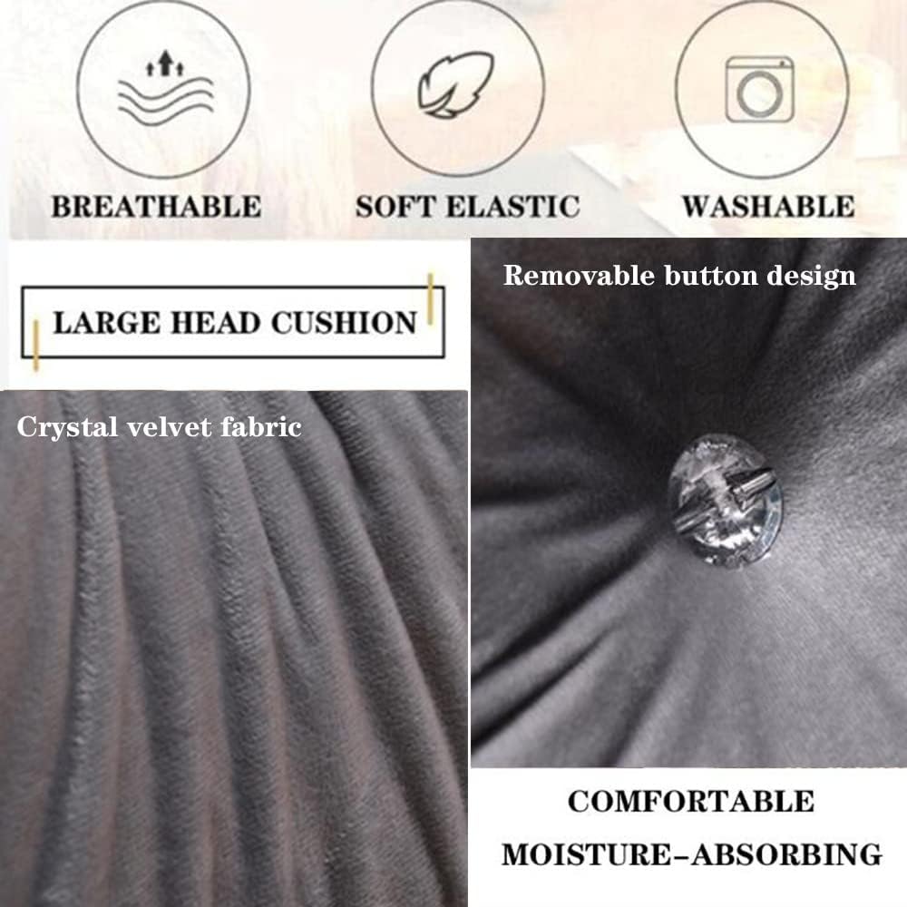 ZZYK Large Back Cushion with Removable Cover Grey 70