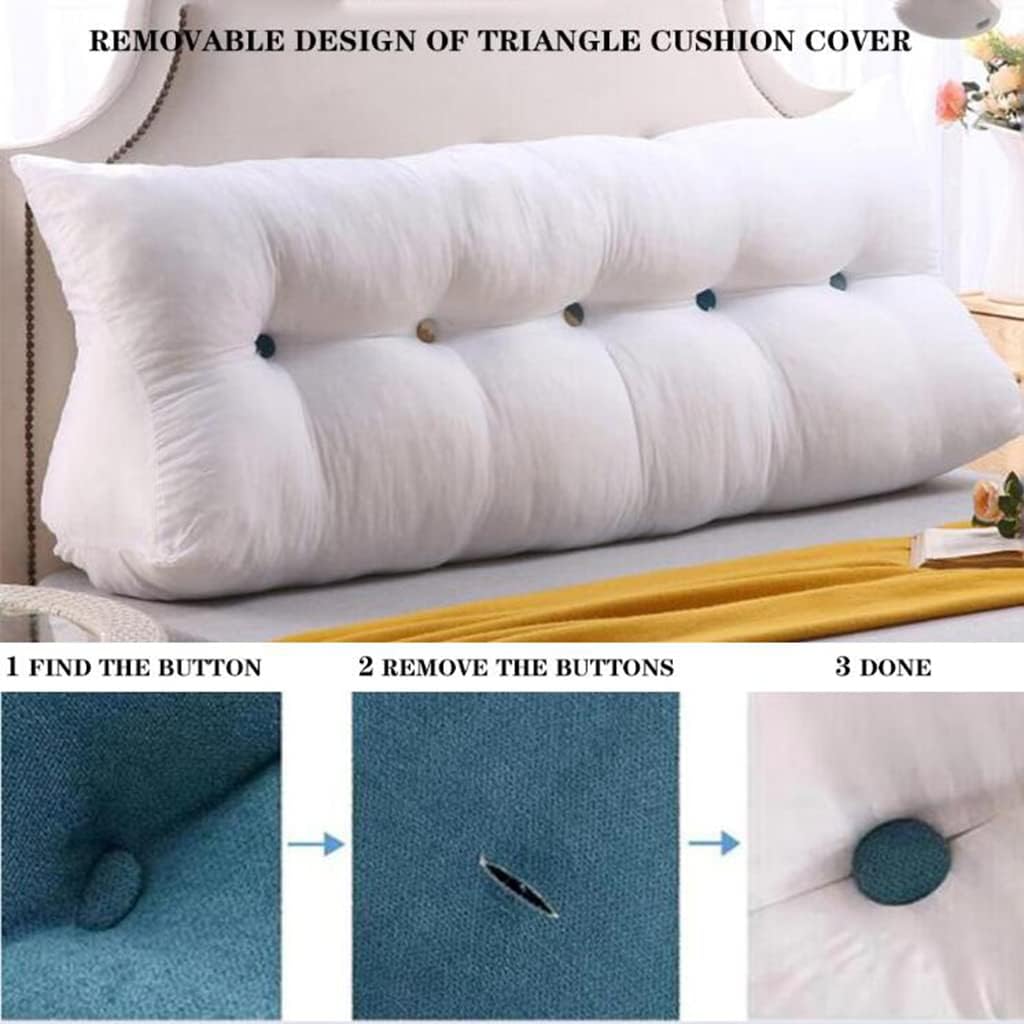 ZZYK Reading Pillow Large Fleece Bolster Support for Pregnancy and Relaxing