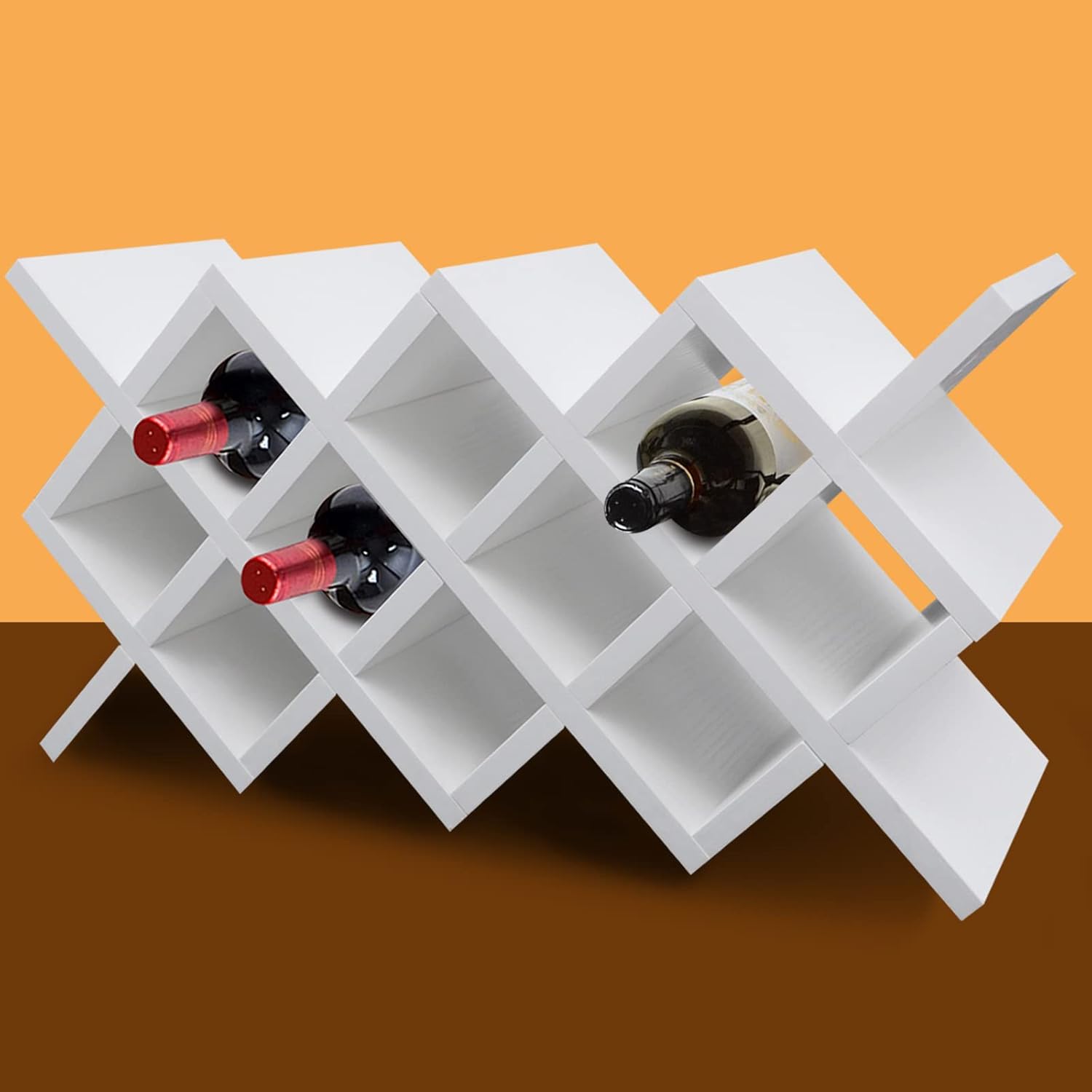 CeRaBuRET Ten-Cell Wall-Mounted Wine Rack
