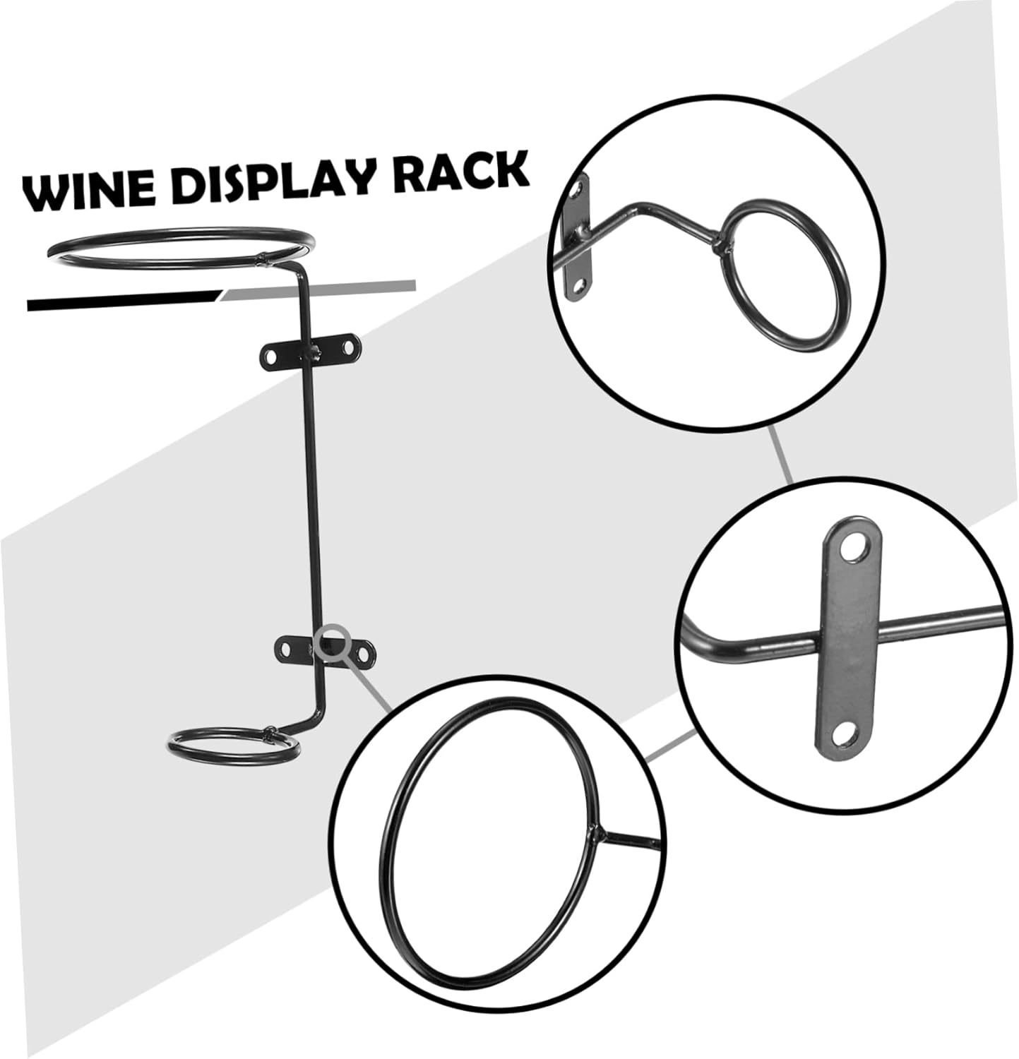 Hemobllo 6-Piece Wall-Mounted Wine Rack